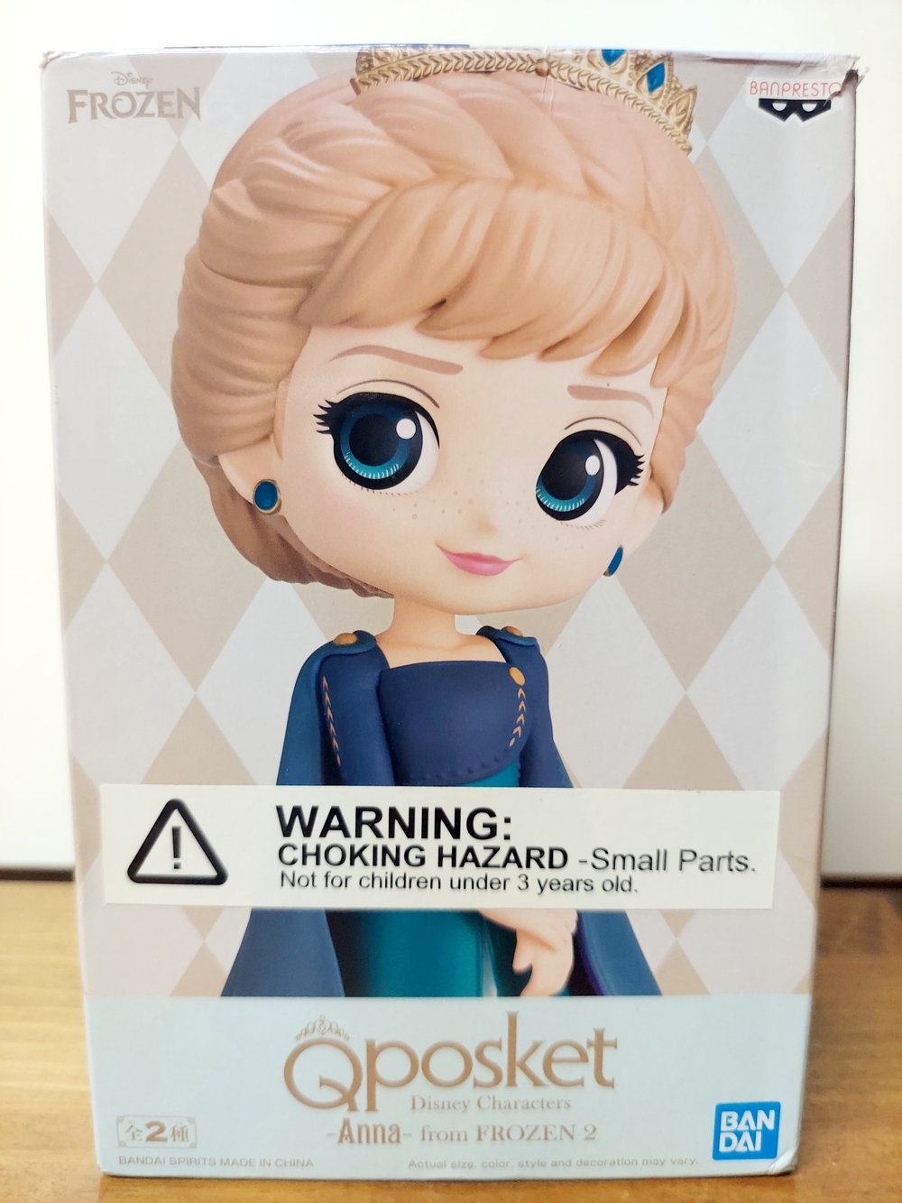 NEW Qposket Disney Characters Anna from Frozen 2 5.5" Rare Version B by Ban Dai